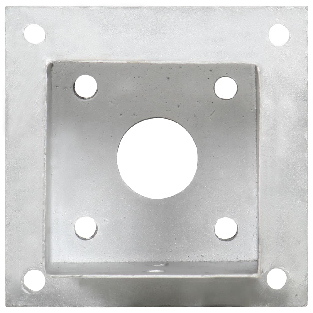 Suporturi Stâlp, 4 Buc., , Metal Galvanizat