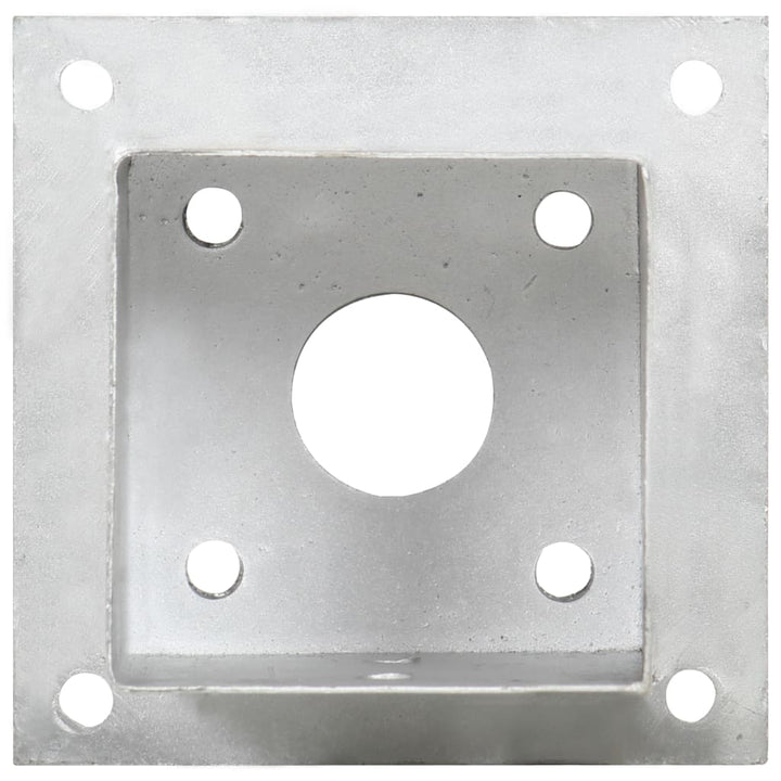 Suporturi Stâlp, 4 Buc., , Metal Galvanizat