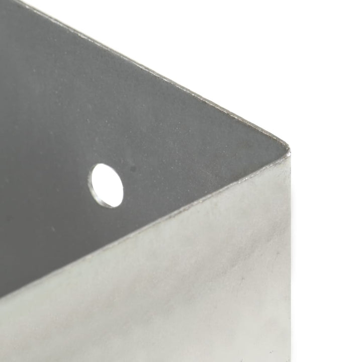Suporturi Stâlp, 4 Buc., , Metal Galvanizat