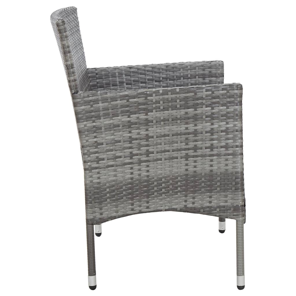 Set Mobilier De Grădină Cu Perne, 4 Piese, , Poliratan