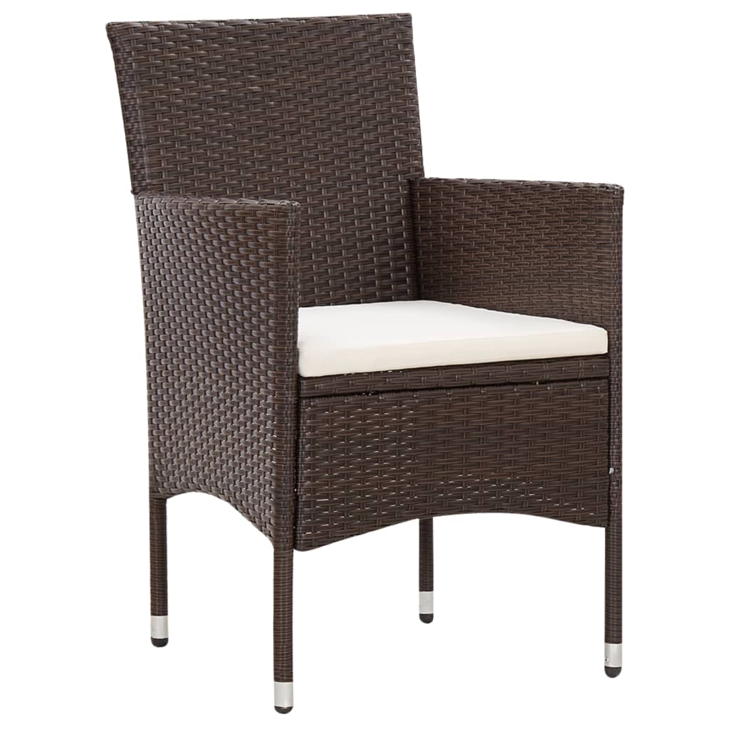 Set Mobilier De Grădină Cu Perne, 5 Piese, , Poliratan