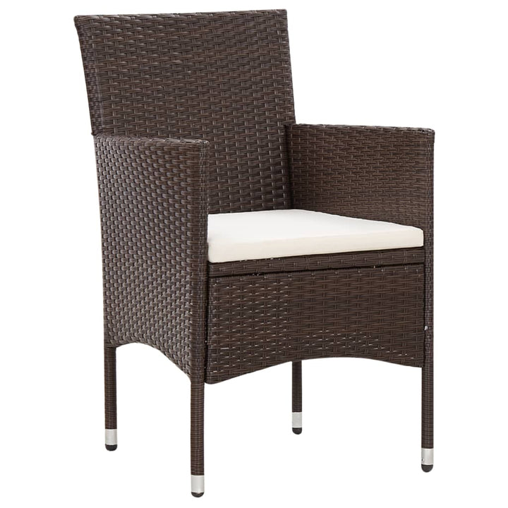 Set Mobilier De Grădină Cu Perne, 5 Piese, , Poliratan