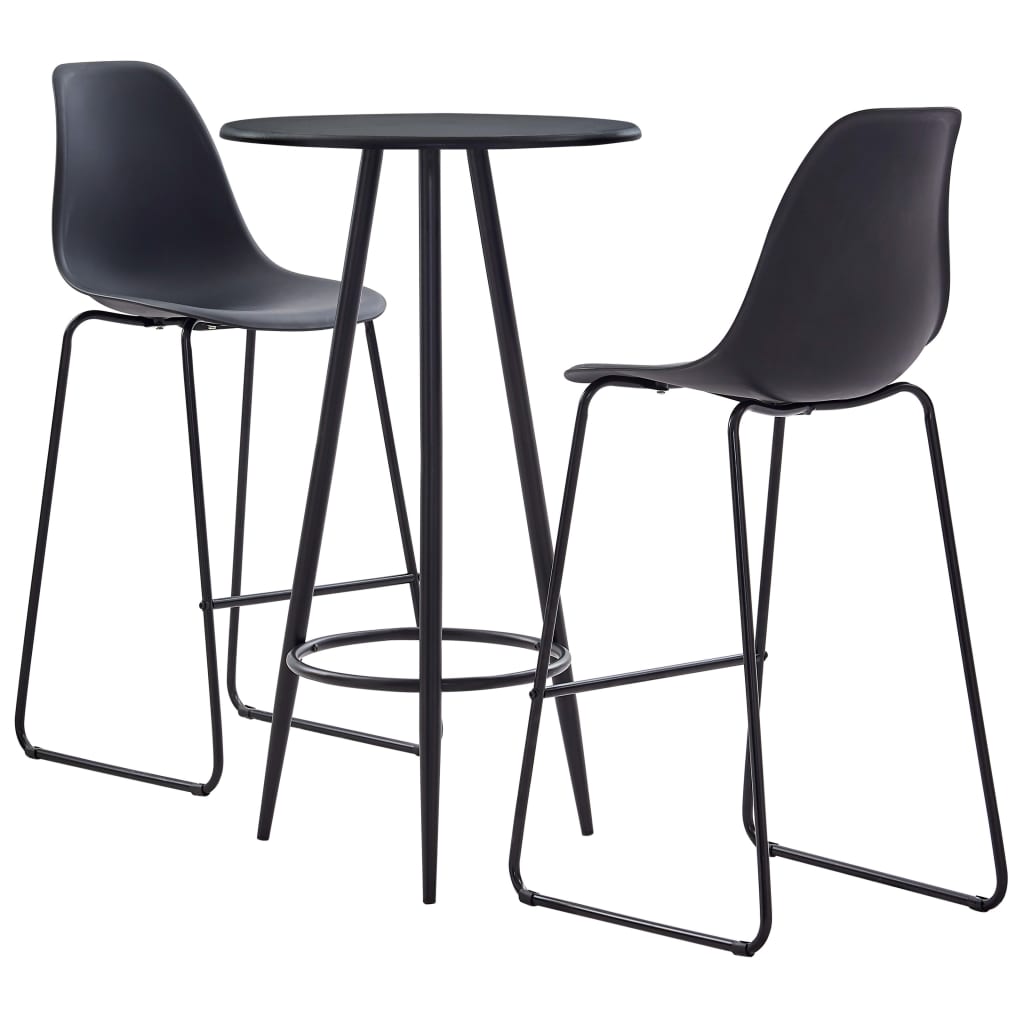 Set Mobilier De Bar, 3 Piese, , Plastic