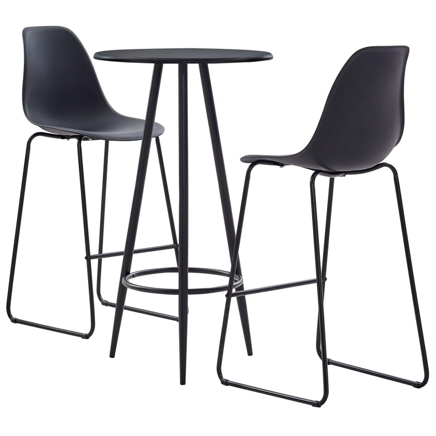 Set Mobilier De Bar, 3 Piese, , Plastic