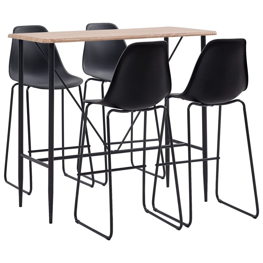 Set Mobilier De Bar, 5 Piese, , Plastic