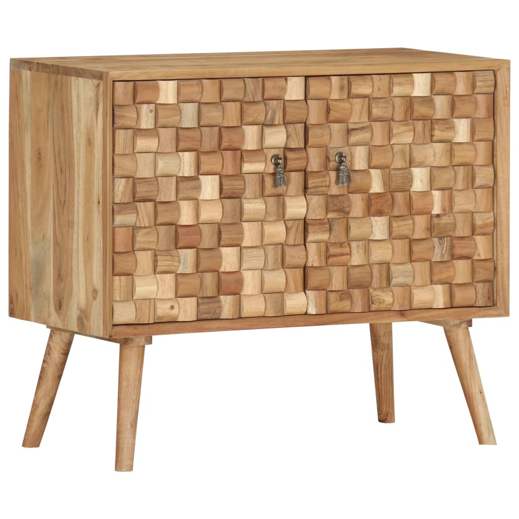 Servantă, 75 X 35 X 65 Cm, Lemn Masiv De Acacia
