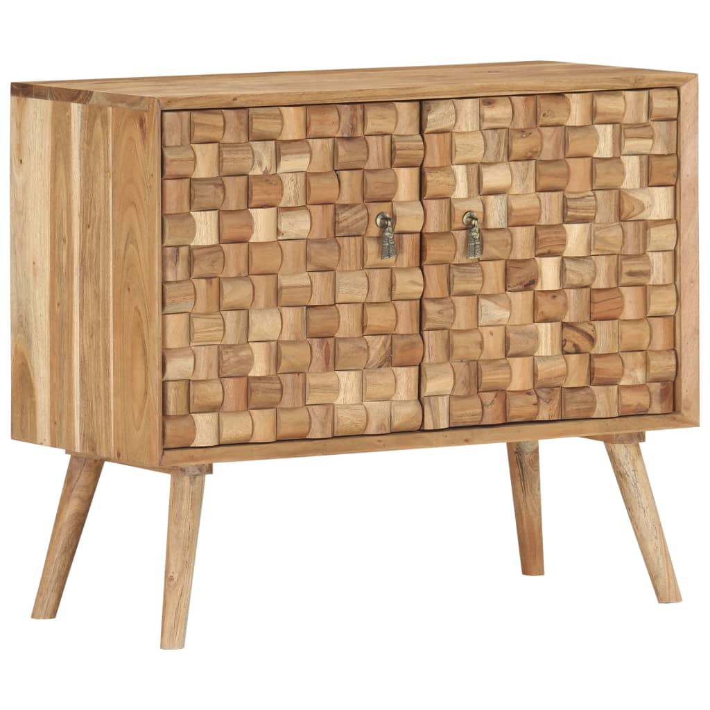 Servantă, 75 X 35 X 65 Cm, Lemn Masiv De Acacia
