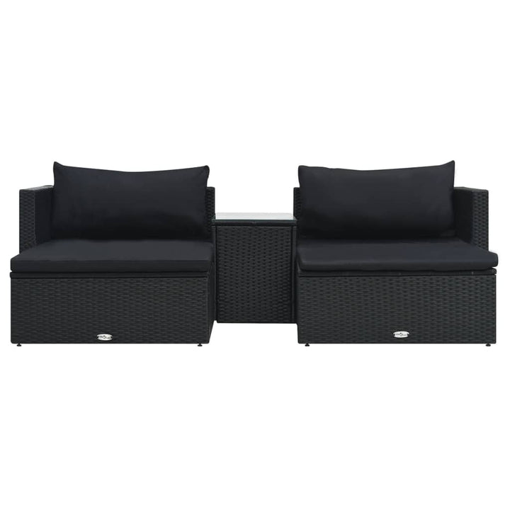Set Mobilier De Grădină Cu Perne, 5 Piese, , Poliratan