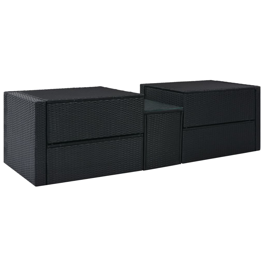 Set Mobilier De Grădină Cu Perne, 5 Piese, , Poliratan