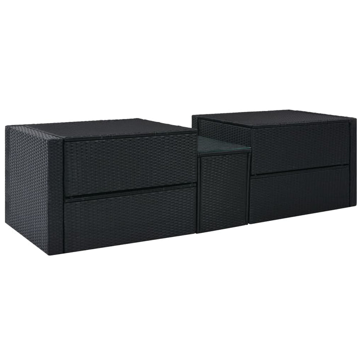 Set Mobilier De Grădină Cu Perne, 5 Piese, , Poliratan