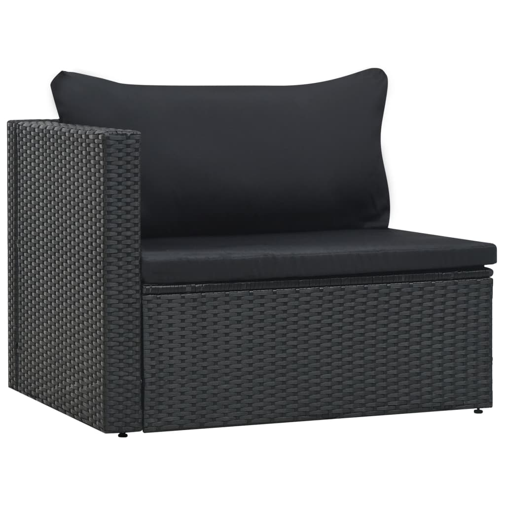 Set Mobilier De Grădină Cu Perne, 5 Piese, , Poliratan