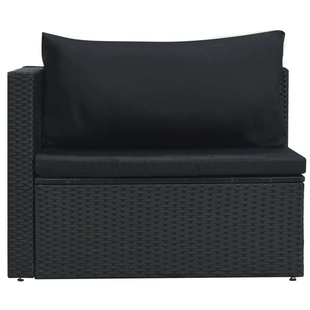 Set Mobilier De Grădină Cu Perne, 5 Piese, , Poliratan