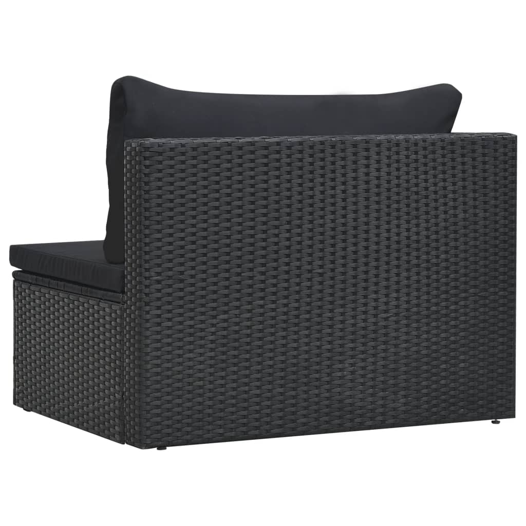Set Mobilier De Grădină Cu Perne, 5 Piese, , Poliratan