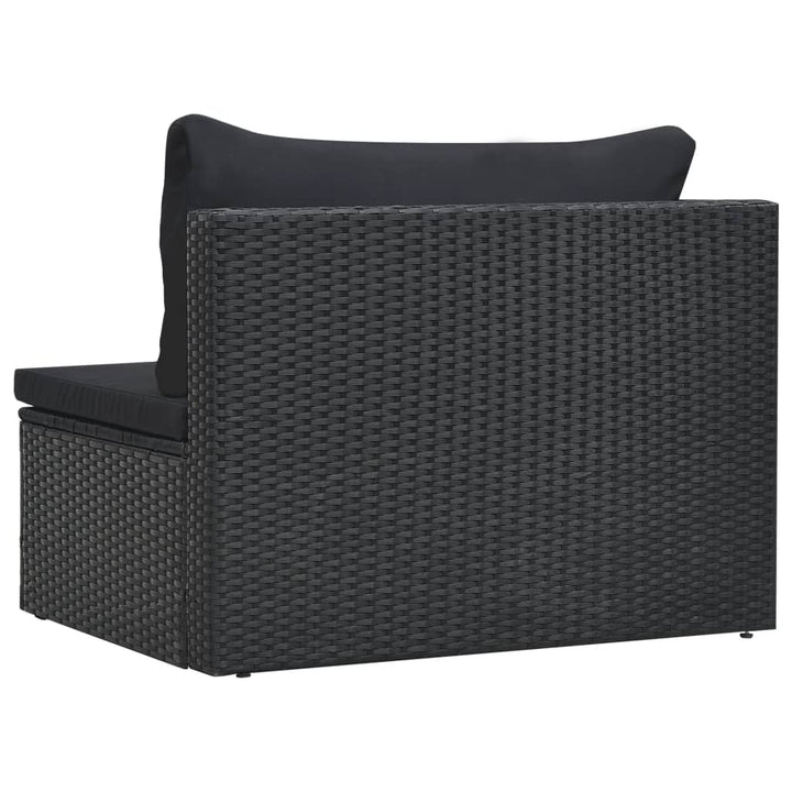 Set Mobilier De Grădină Cu Perne, 5 Piese, , Poliratan