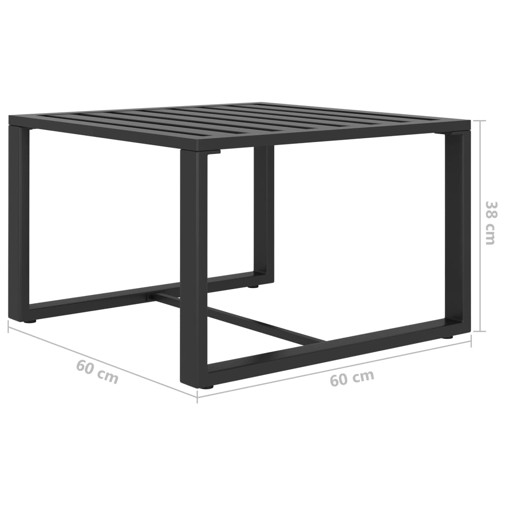 Set Mobilier De Grădină Cu Perne, 5 Piese, Antracit, Aluminiu