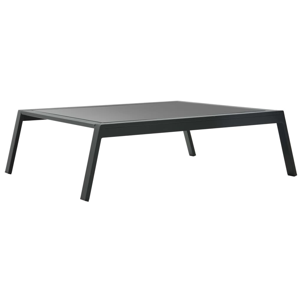 Set Mobilier Grădină Cu Perne, 4 Piese, Gri, Închis Aluminiu