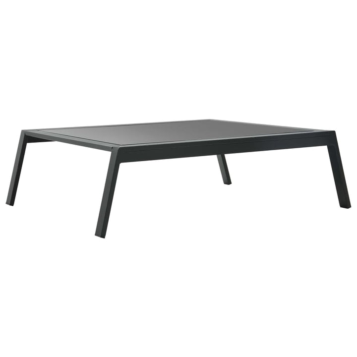Set Mobilier Grădină Cu Perne, 4 Piese, Gri, Închis Aluminiu