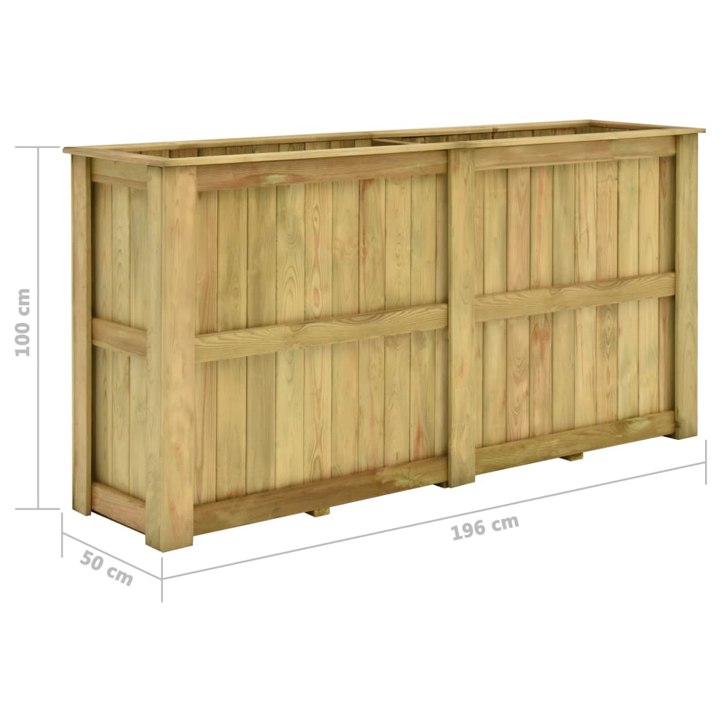 Jardinieră Înaltă, , Lemn De Pin Tratat