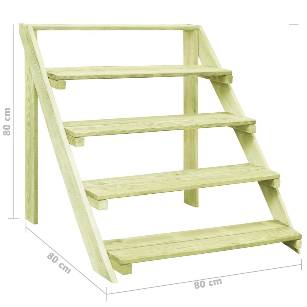 Suport De Plante, 80 X 80 X 80 Cm, Lemn De Pin Tratat