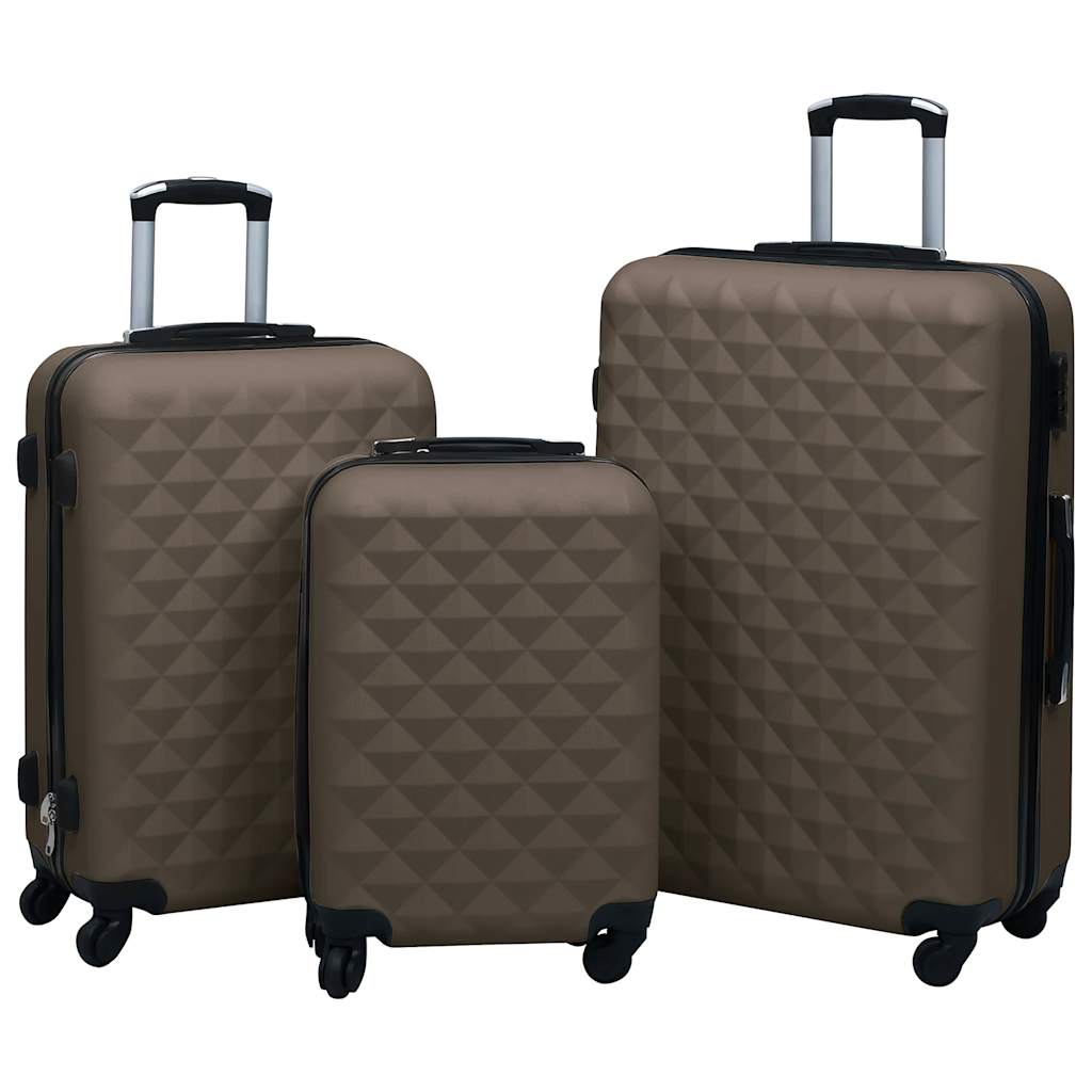 Set De Valize Cu Carcasă Rigidă, 3 Piese, , Abs