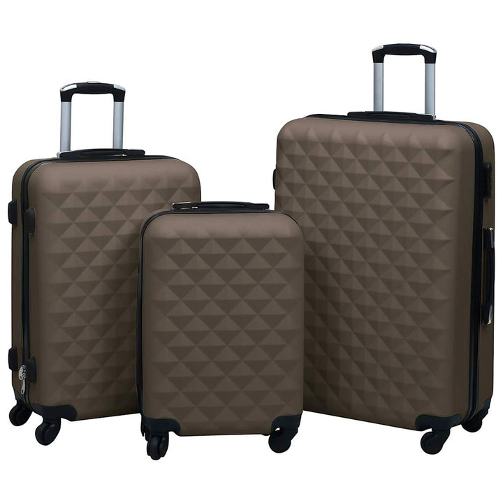 Set De Valize Cu Carcasă Rigidă, 3 Piese, , Abs