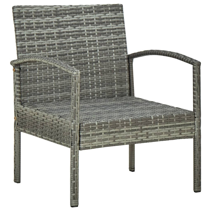 Set Mobilier De Grădină Cu Perne, 5 Piese, , Poliratan