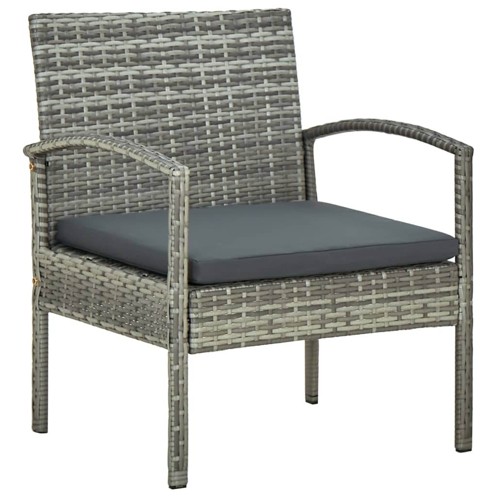 Set Mobilier De Grădină Cu Perne, 5 Piese, , Poliratan