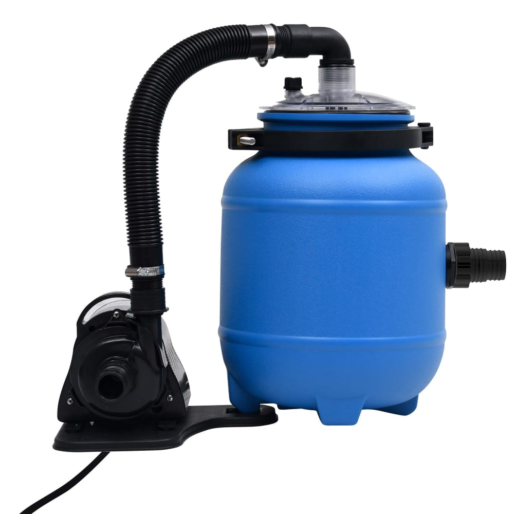 Pompă De Filtrare Pentru Piscină, Negru Și Albastru, 4 M³/H