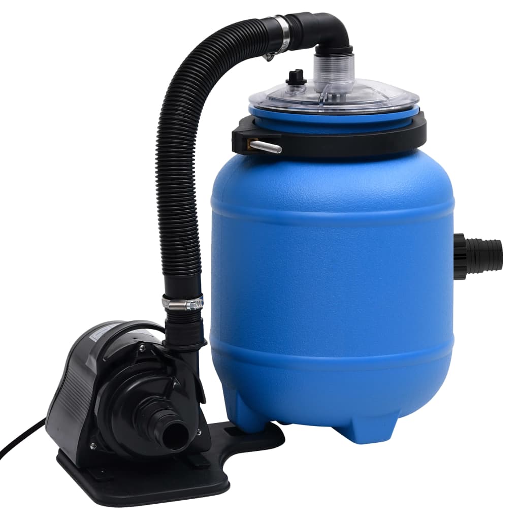 Pompă De Filtrare Pentru Piscină, Negru Și Albastru, 4 M³/H
