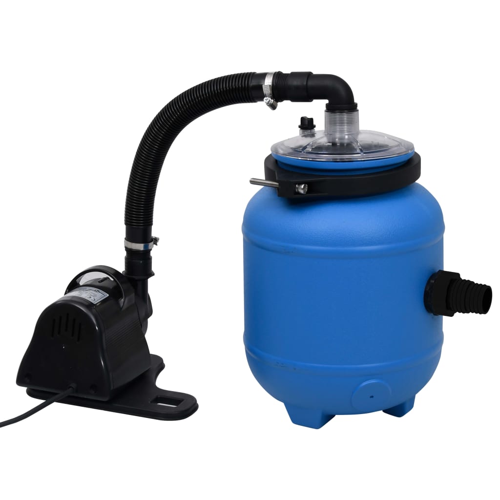 Pompă De Filtrare Pentru Piscină, Negru Și Albastru, 4 M³/H