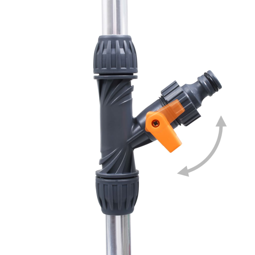 Duș De Grădină Cu Trepied, 221 Cm, Aluminiu