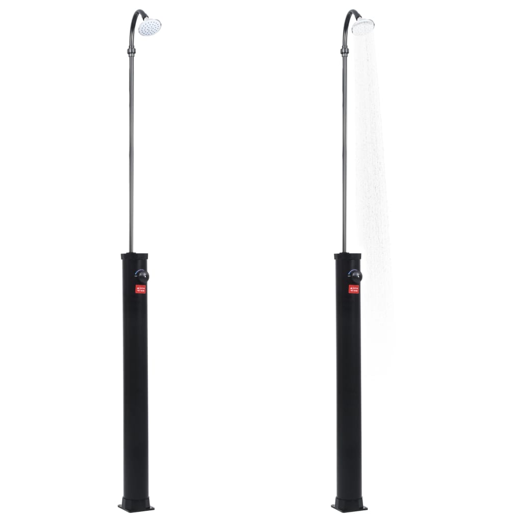 Duș Solar De Grădină, Negru, 215 Cm, 8 L