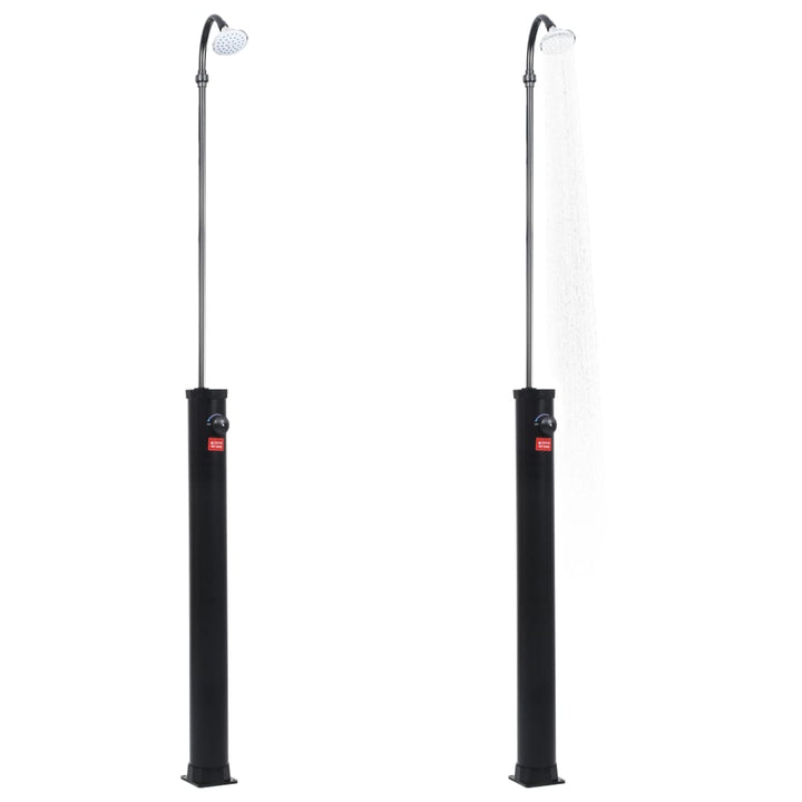 Duș Solar De Grădină, Negru, 215 Cm, 8 L