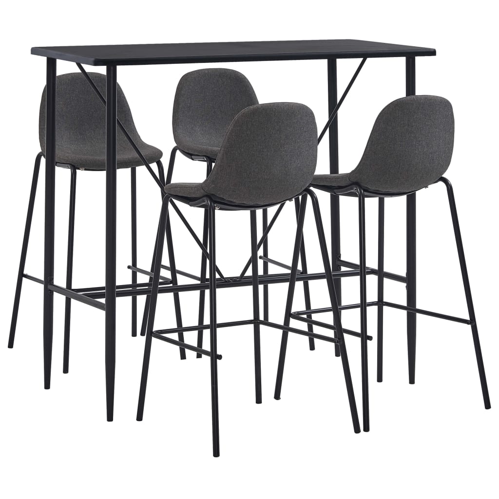 Set Mobilier De Bar, 5 Piese, , Material Textil