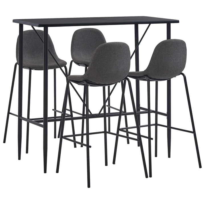 Set Mobilier De Bar, 5 Piese, , Material Textil