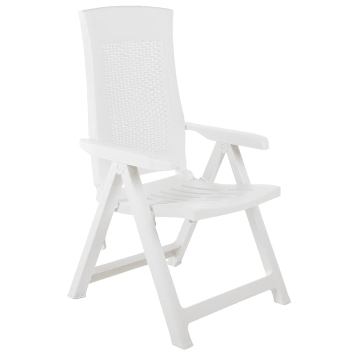 Scaune De Grădină Rabatabile, 2 Buc., , Plastic