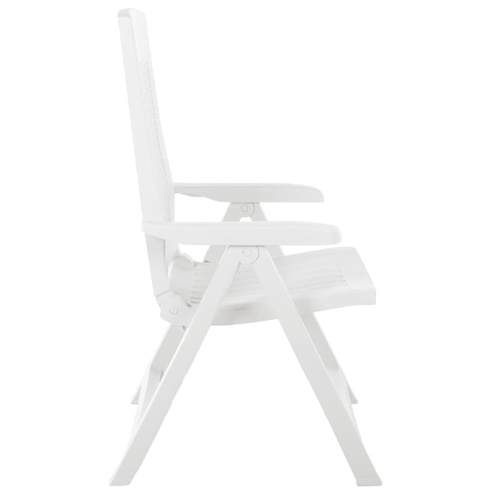 Scaune De Grădină Rabatabile, 2 Buc., , Plastic
