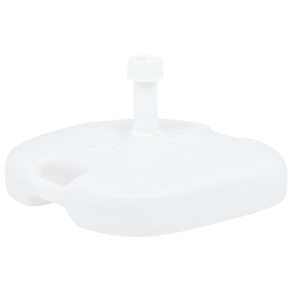 Suport Umbrelă, Alb, 16 L, Plastic, Umplere Cu Nisip/Apă