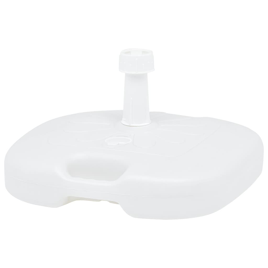 Suport Umbrelă, Alb, 16 L, Plastic, Umplere Cu Nisip/Apă