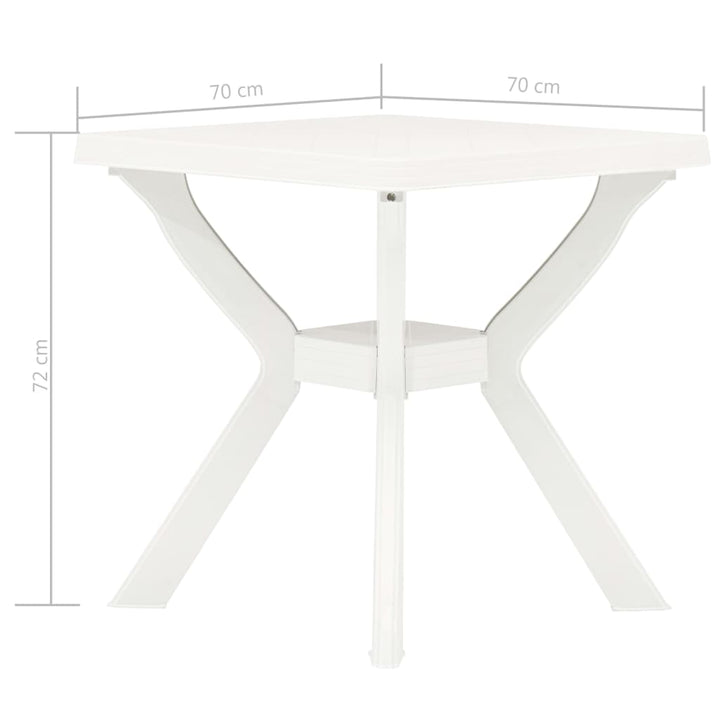 Masă De Bistro, , 70X70X72 Cm, Plastic