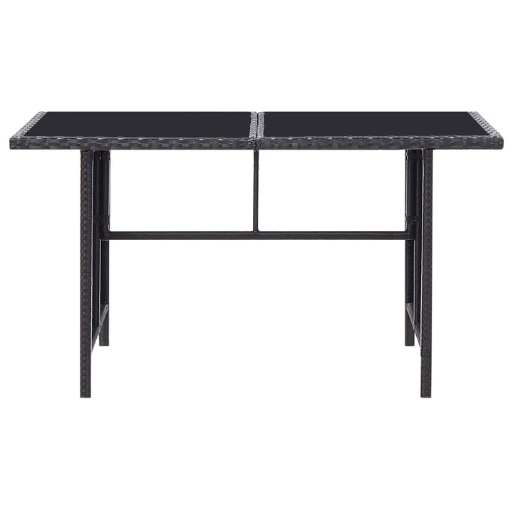 Set Mobilier De Grădină Cu Perne, 6 Piese, Negru, Poliratan
