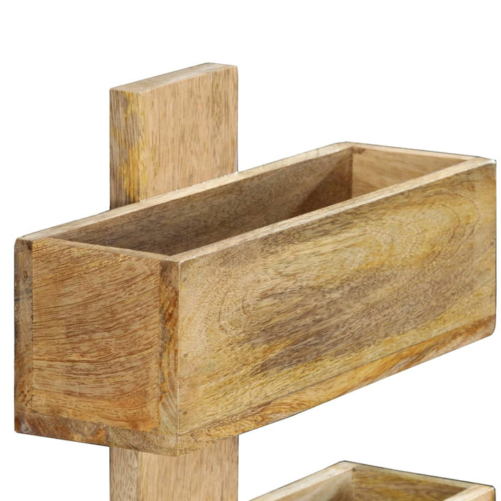 Raft De Perete Pentru Reviste 30X11X72 Cm Lemn Masiv De Mango