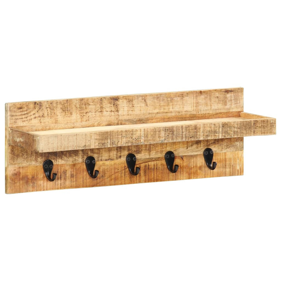 Cuier De Haine De Perete, 60 X 15 X 20 Cm, Lemn Masiv De Mango