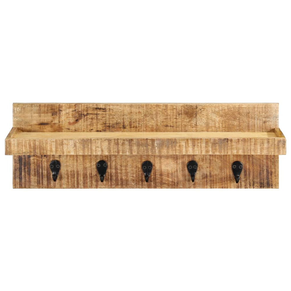 Cuier De Haine De Perete, 60 X 15 X 20 Cm, Lemn Masiv De Mango