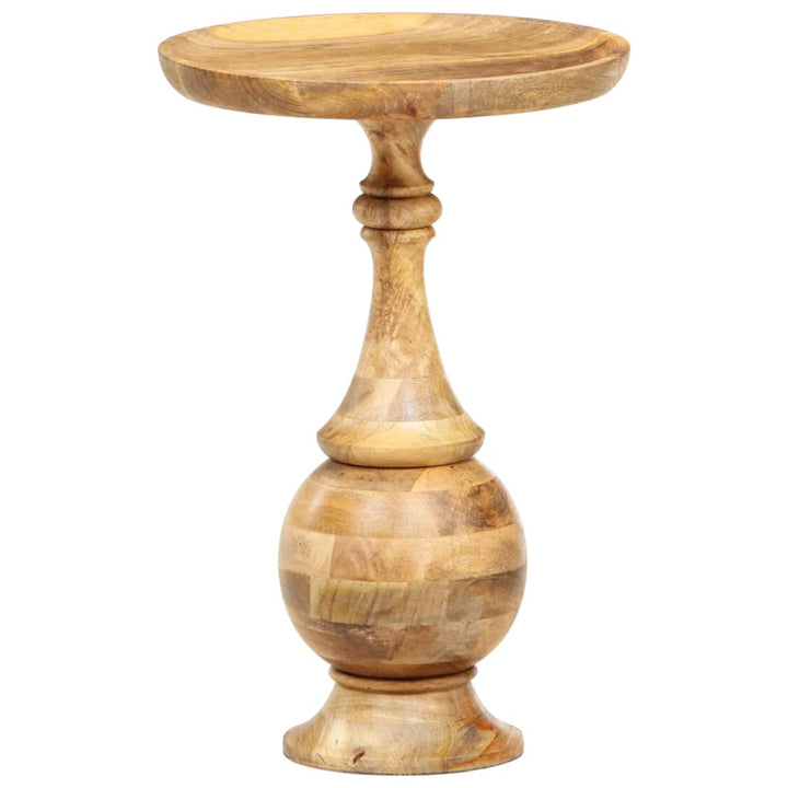 Masă Laterală Rotundă, 43 X 43 X 66 Cm, Lemn Masiv De Mango