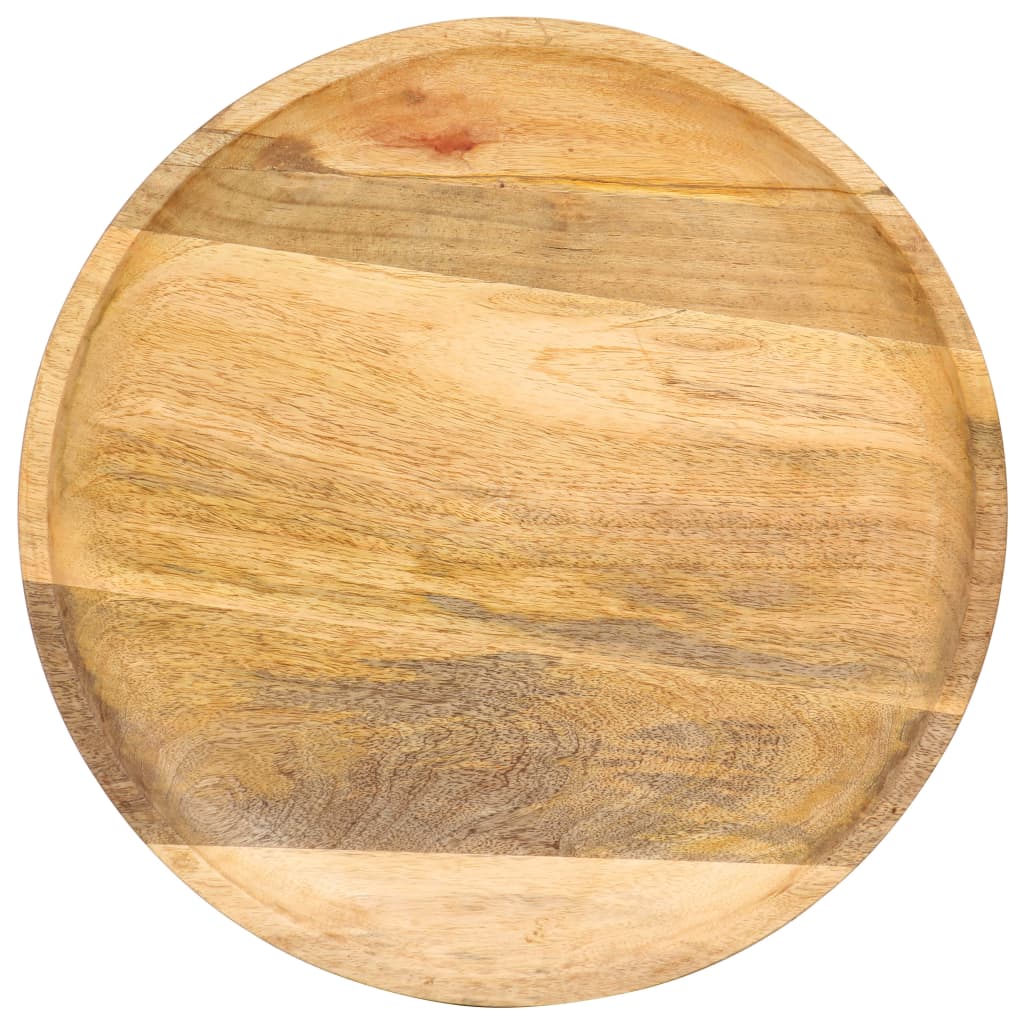 Masă Laterală Rotundă, 43 X 43 X 66 Cm, Lemn Masiv De Mango