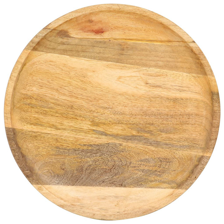 Masă Laterală Rotundă, 43 X 43 X 66 Cm, Lemn Masiv De Mango