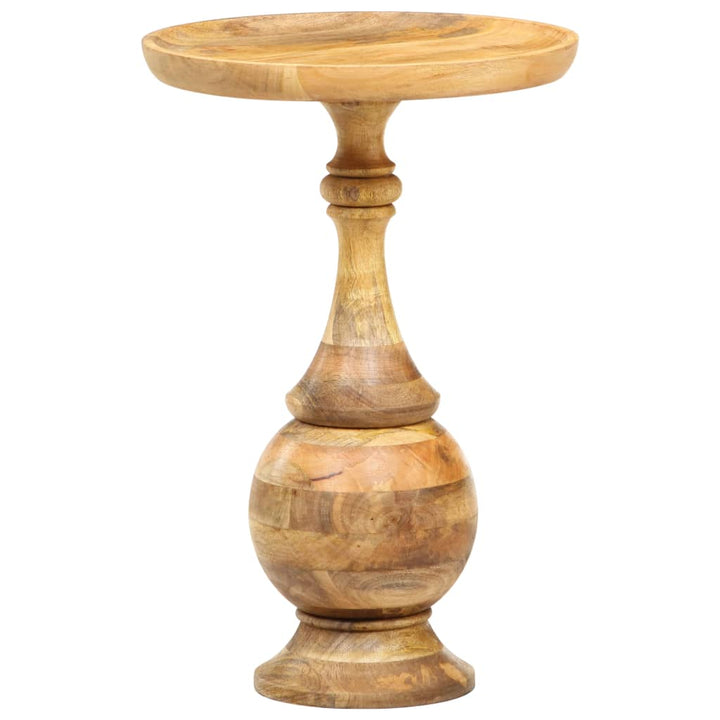Masă Laterală Rotundă, 43 X 43 X 66 Cm, Lemn Masiv De Mango