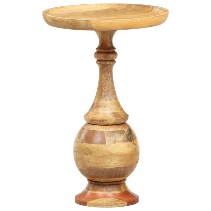 Masă Laterală Rotundă, 43 X 43 X 66 Cm, Lemn Masiv De Mango
