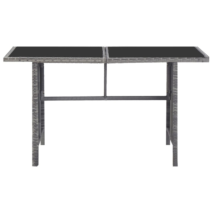 Set Mobilier De Exterior Cu Perne, 5 Piese, Gri, Poliratan